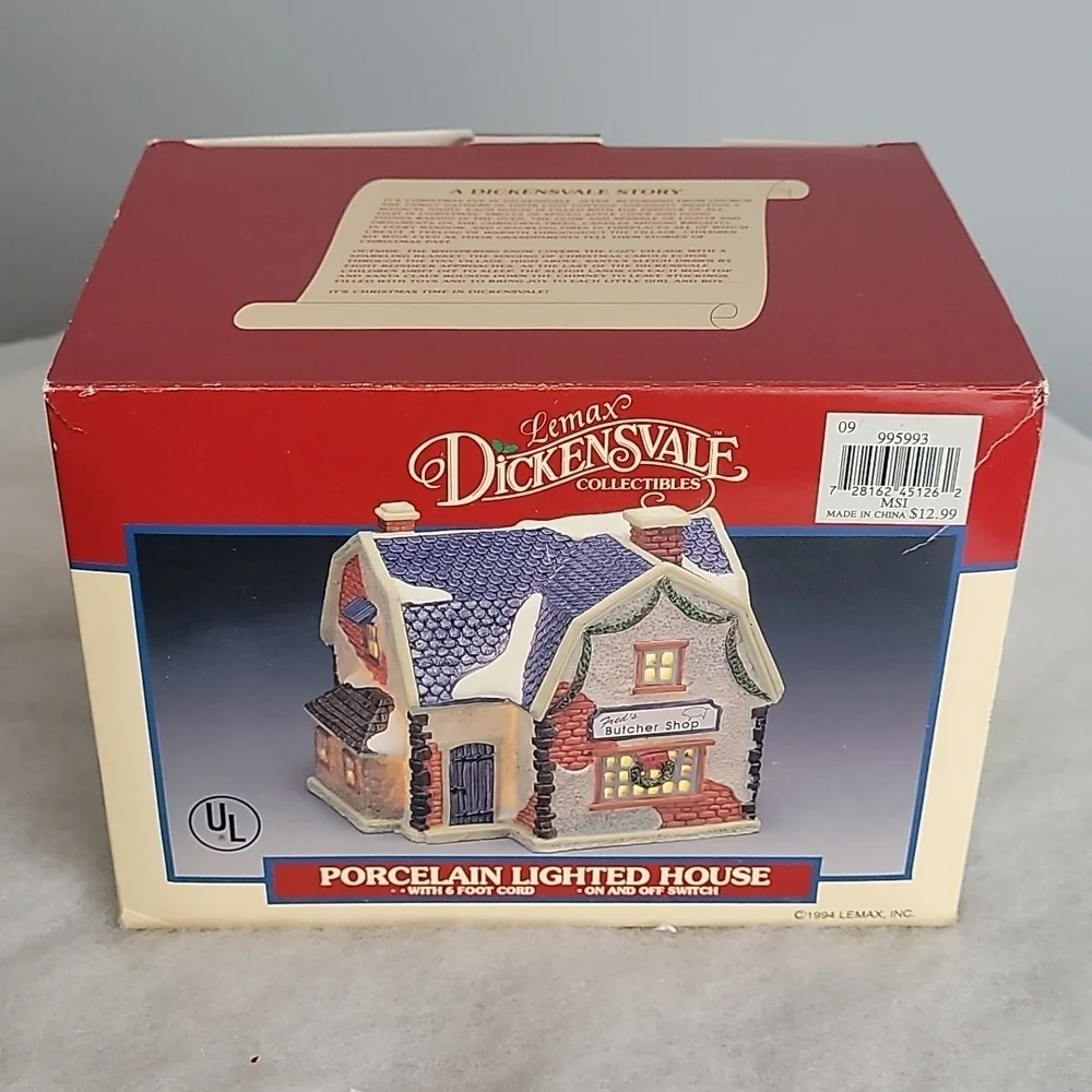 1994 VIntage Lemax Dickensvale Collectibles Porcelain Lighted House 45126